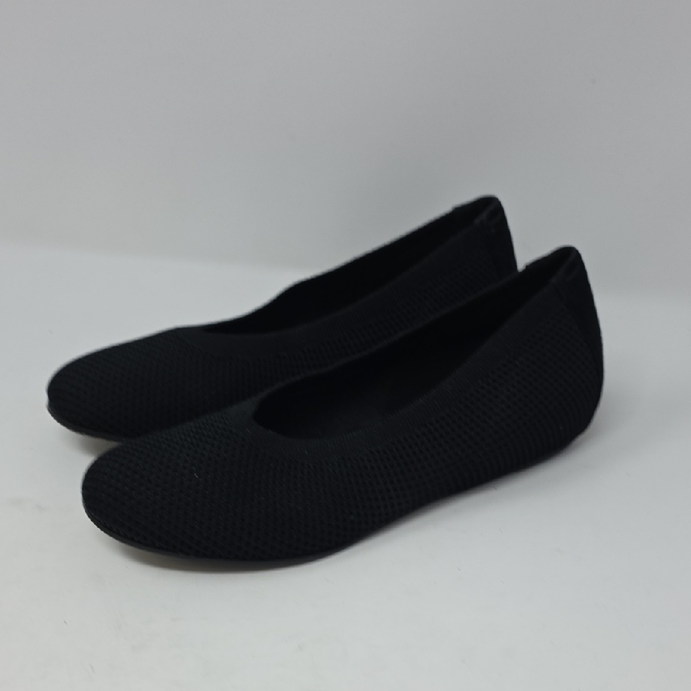 Eileen Fisher Women's Slip-on Ballet Flats Black Mesh Shoes Comfort Size 8.5